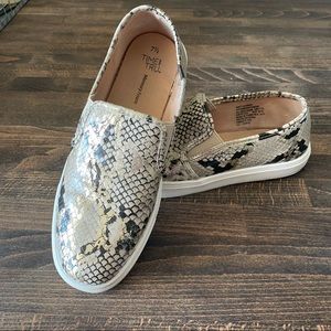 Faux Snakeskin Sneakers